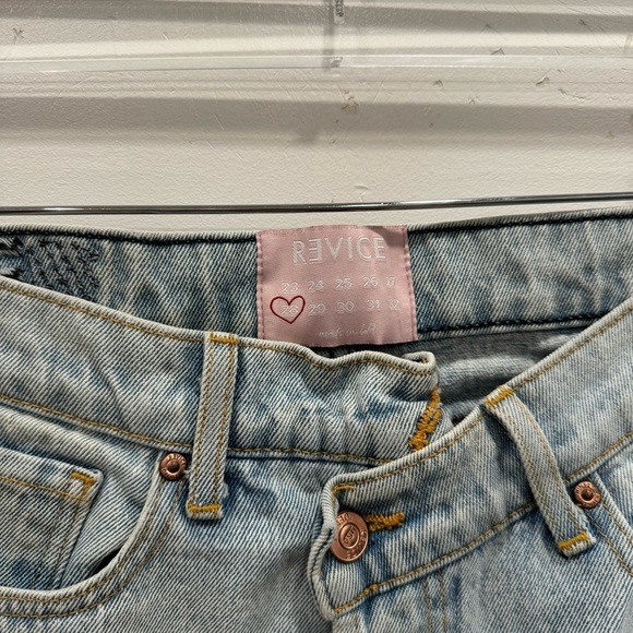 Revice Cross Front Light Wash Jeans Size 28 - Picture 4 of 9